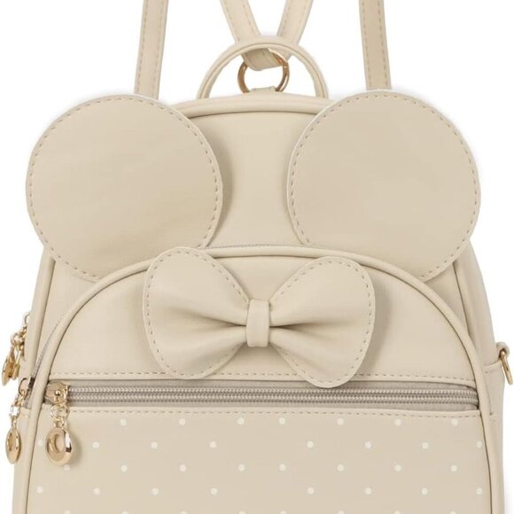 Jewelry - Girls Mini Backpack Bowknot Polka Dot Cute Daypacks Convertible Shoulder Bag Pur